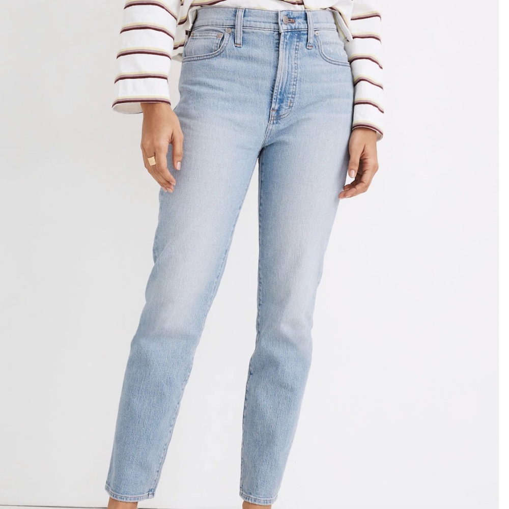 MADEWELL The Perfect Vintage Jean Light wash High Waist Size 28 Mint